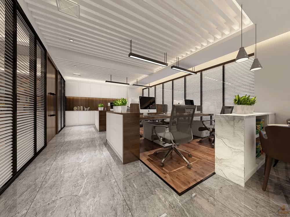 超美现代中式办公室装修效果图