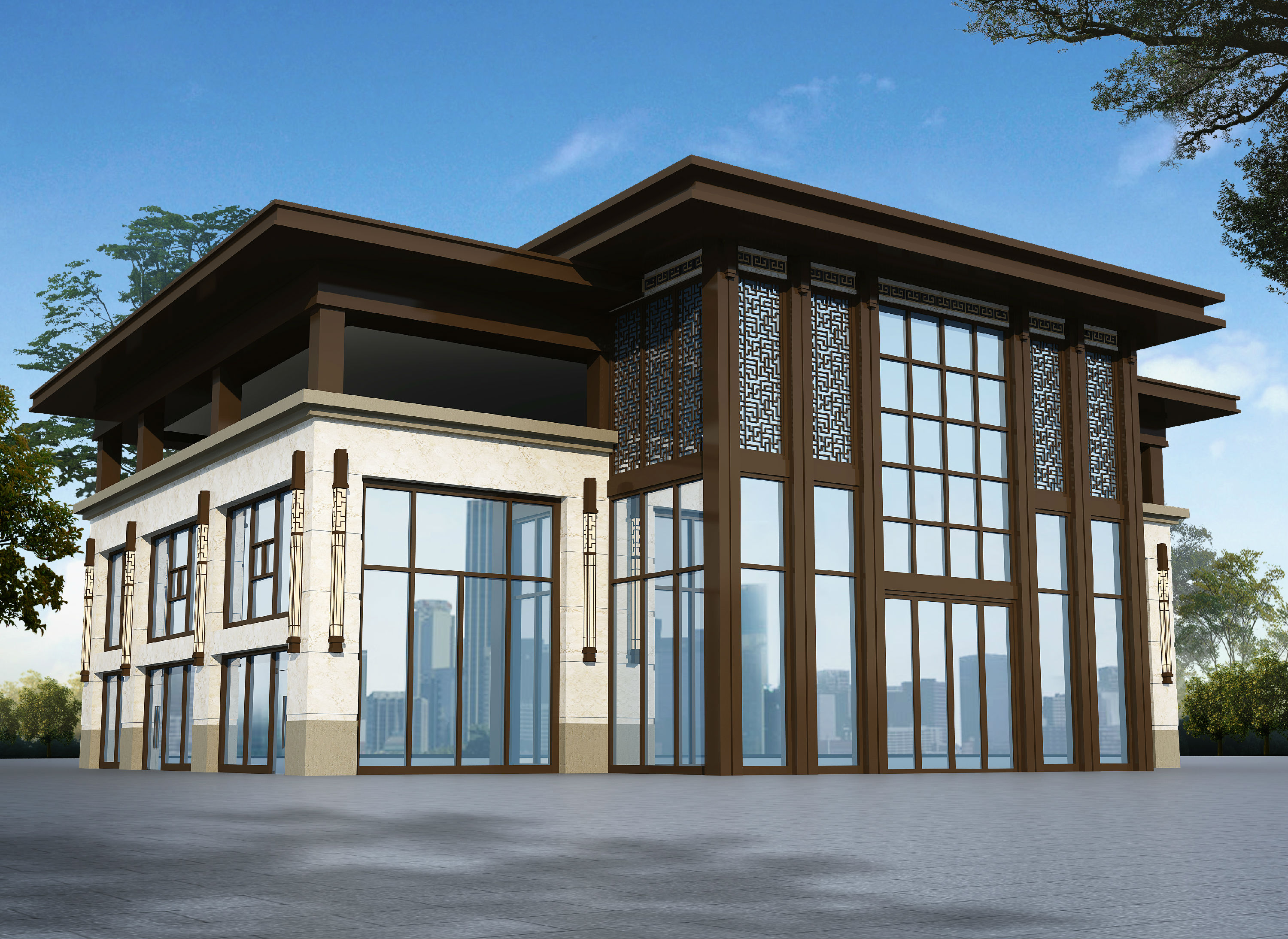 眉山风华售楼部装修设计案例说明