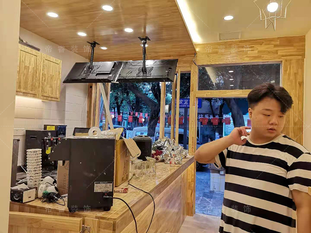 成都蜀色茶颜饮品店内装修效果图