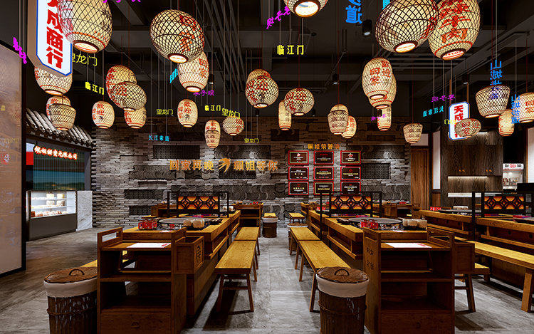 中式火锅店装修风格 中式火锅店装修风格