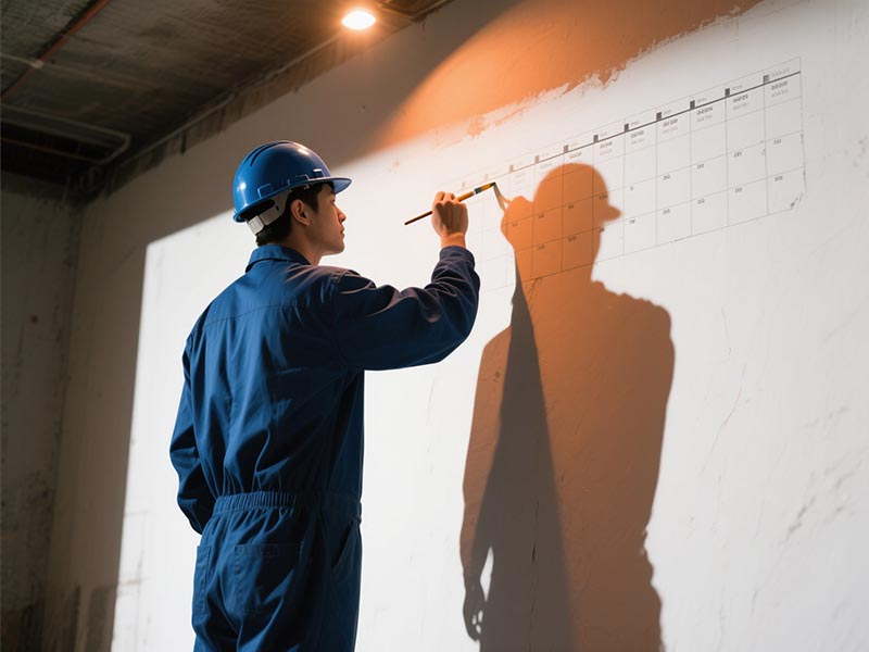 装修施工关键工序排期